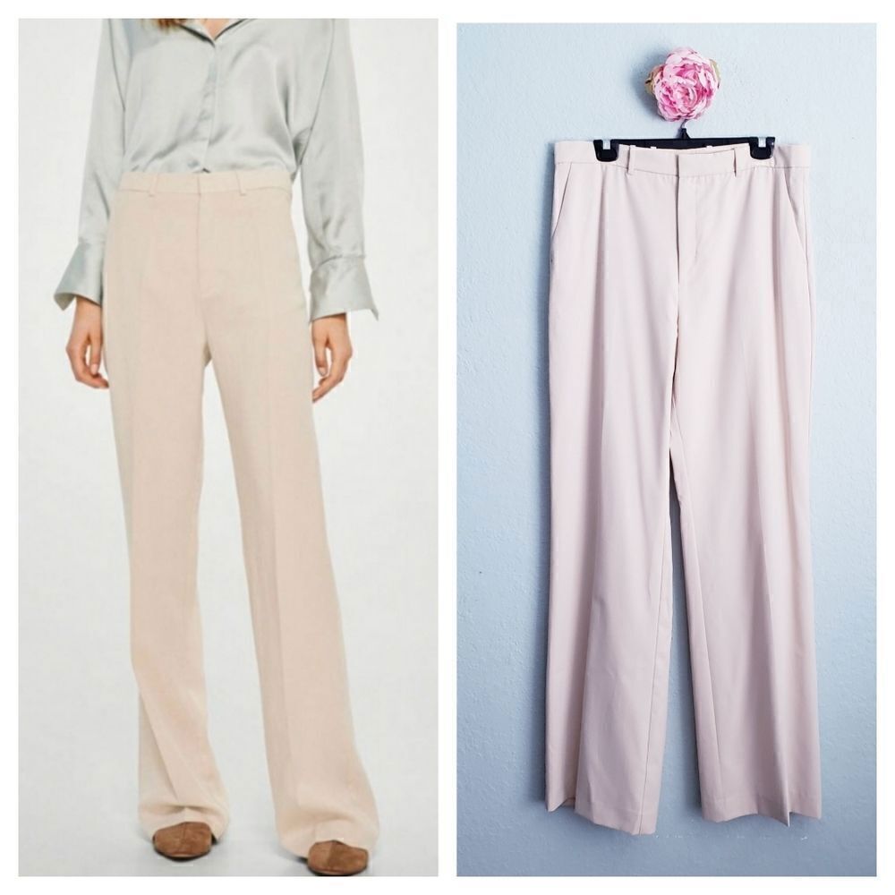 Mango Suit Pantalon Basilio Cream Slacks